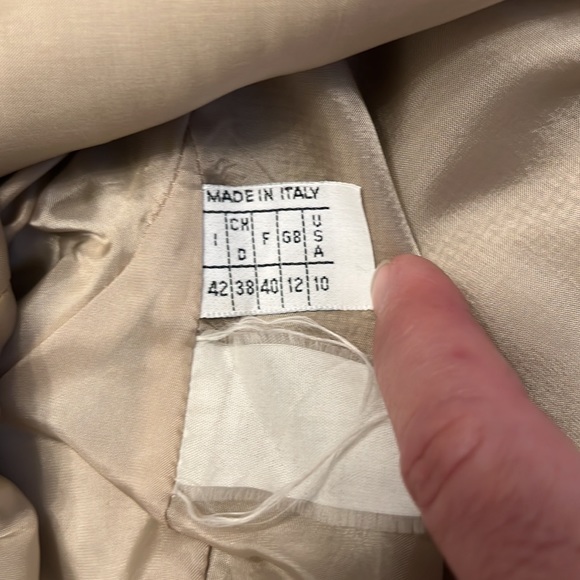 Vintage Italian Shawl Collar Tweed Blazer Size 10 - Picture 7 of 16